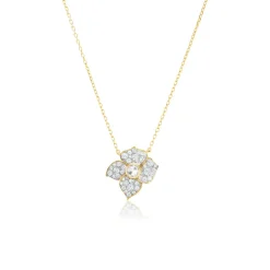 Hail Storm Fiore Pendant in White Rhodium