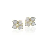 Hail Storm Piccolo Fiore Studs in White Rhodium