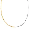Half Paperclip and Half Rolo Necklace