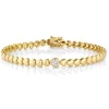 Heart Bracelet with Bezel Diamond