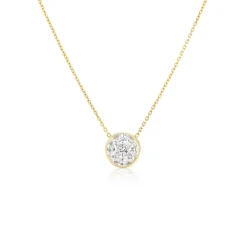 Illusion Round Diamond Pendant