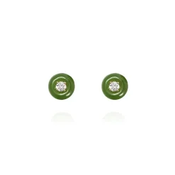 Jade Small Orbit Studs