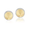 18k Brushed Gold & Diamond Tacoma Museum of Glass Earrings