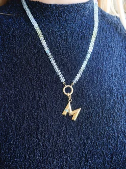 Knife Edge Large "M" Charm