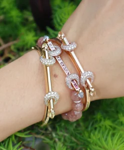 18K Rose Gold Chakra Icon Bracelet