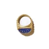 Lapis Lazuli Yam Ring