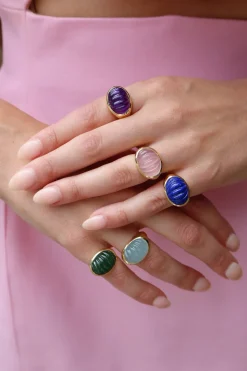 Lapis Lazuli Yam Ring