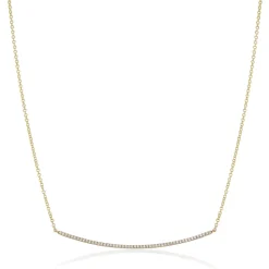 Large Diamond Smile Necklace
