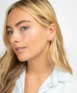 Large Diamond Solo Earrings