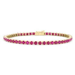 Large Invisible Ruby Bracelet
