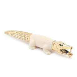 Large Mammoth Alligator Bite Earring