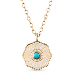 Large Porte Bonheur Charm- Turquoise