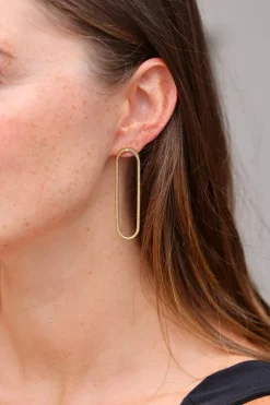 Large Single Chain Earrings