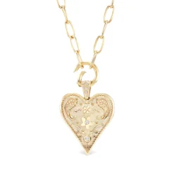 Large Southwestern Heart Charm