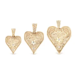 Large Southwestern Heart Charm
