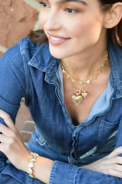 Large Southwestern Heart Charm