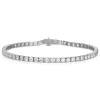 Large White Gold & Diamond Invisible Tennis Bracelet