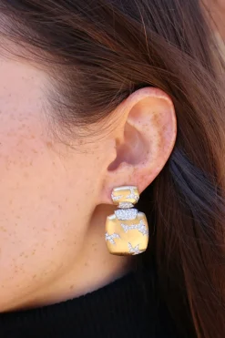 Lightening In A Square Earrings