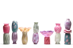 Lilac & White Vase