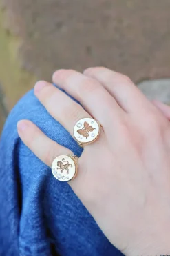 Lion Diamond Fantasy Signet Ring