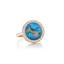 Little Blue Bird Ring