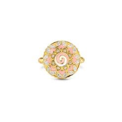 Mandala Coin Ring