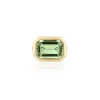 Manhattan' Prasiolite Emerald Cut Bezel Set Ring