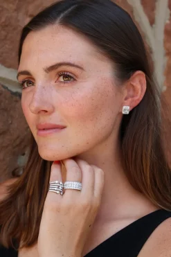 Medium Diamond Cage Ring