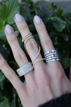 Medium Diamond Cage Ring
