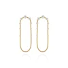 Medium Diamond Single Chain Earrings