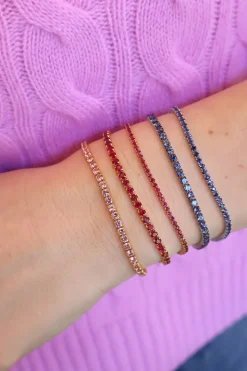 Medium Invisible Blue Sapphire Bracelet