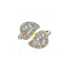 Medium Leaf Diamond Ring