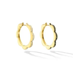 Medium Triplet Hoop Earrings