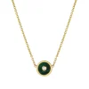 Mini Compass Pendant- Malachite