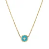 Mini Compass Pendant- Turquoise