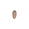 Mini Scarab Stud Earring Closed - Pink