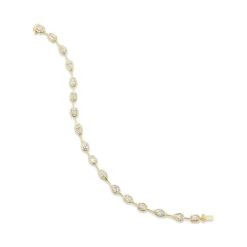 Multi-Shape Diamond Wire Bracelet