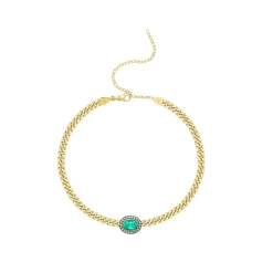 Muzo Emerald Oval Choker