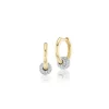 Nano Piercing Earrings with Diamond Ball