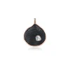 Onyx Carved Venus Shell with Polki Diamond Pendant