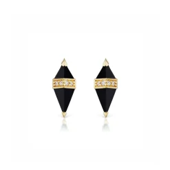 Onyx Pietra Studs