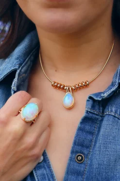 Opal Slinkee Drop Pendant