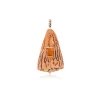 Orange Conus Shell with Citrine
