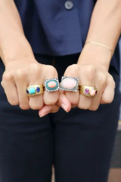 Oval Coral Renee Ring