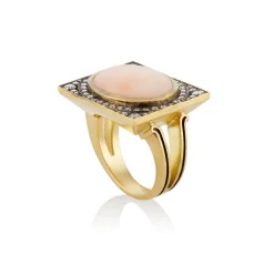 Oval Coral Renee Ring