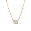 Oval Diamond Solitaire Pendant