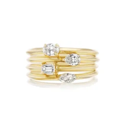 Oval Diamond Stacker Band
