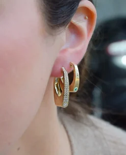 Pavé Diamond Grace Earrings