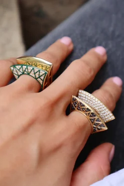 Pavé Diamond Lotus Ring