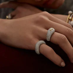 Pave Diamond Illusion Ring